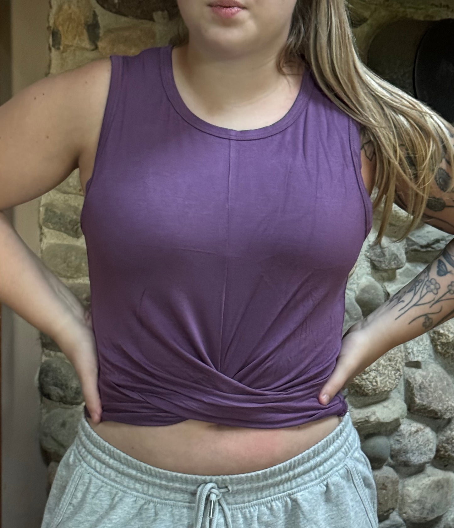 Twist Front Crop Top