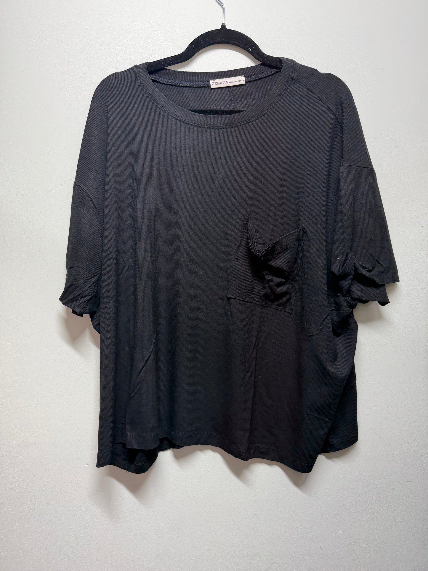 Oversized Ribbed Short Sleeve