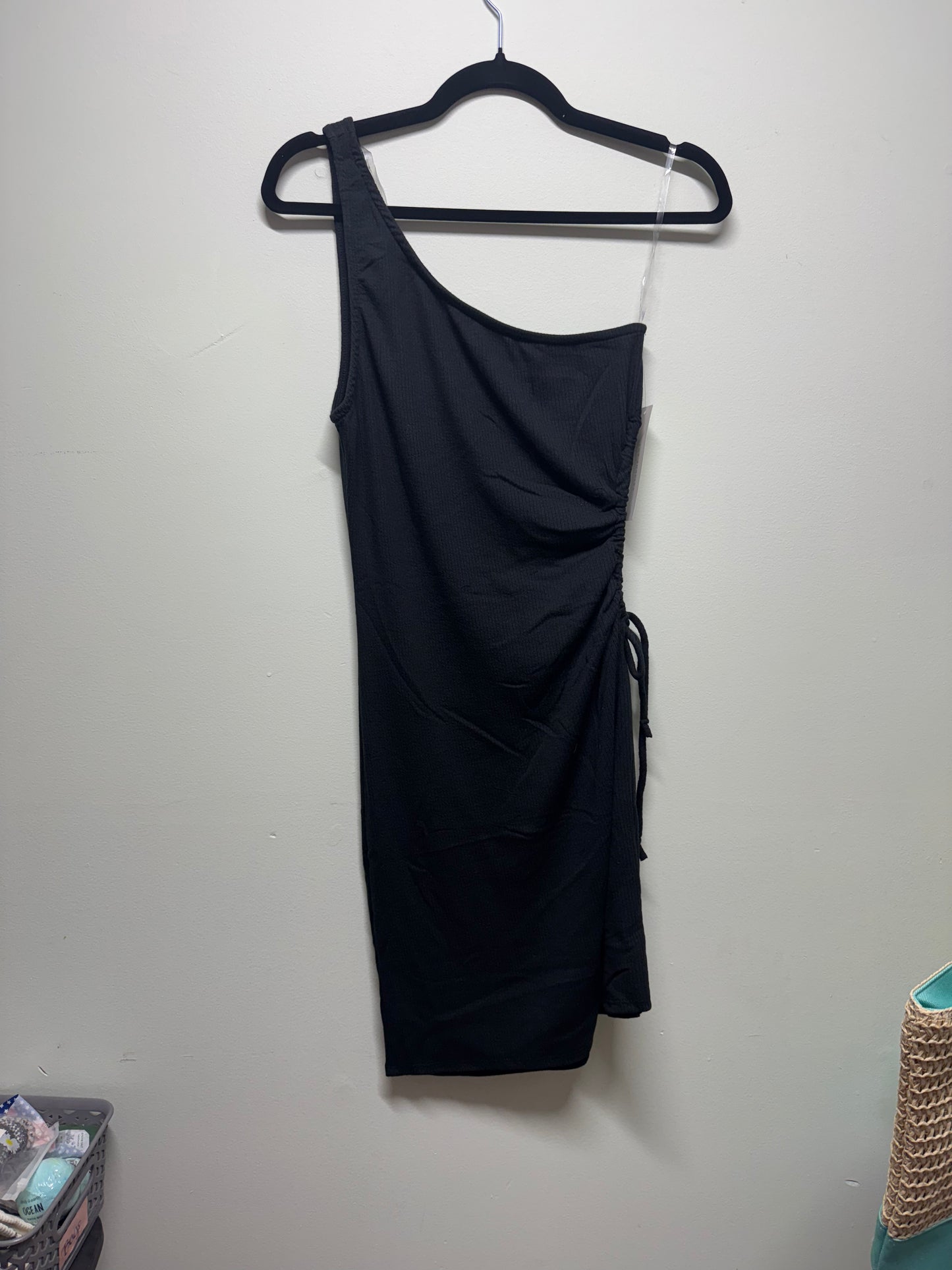 Side Tie One Shoulder Dress