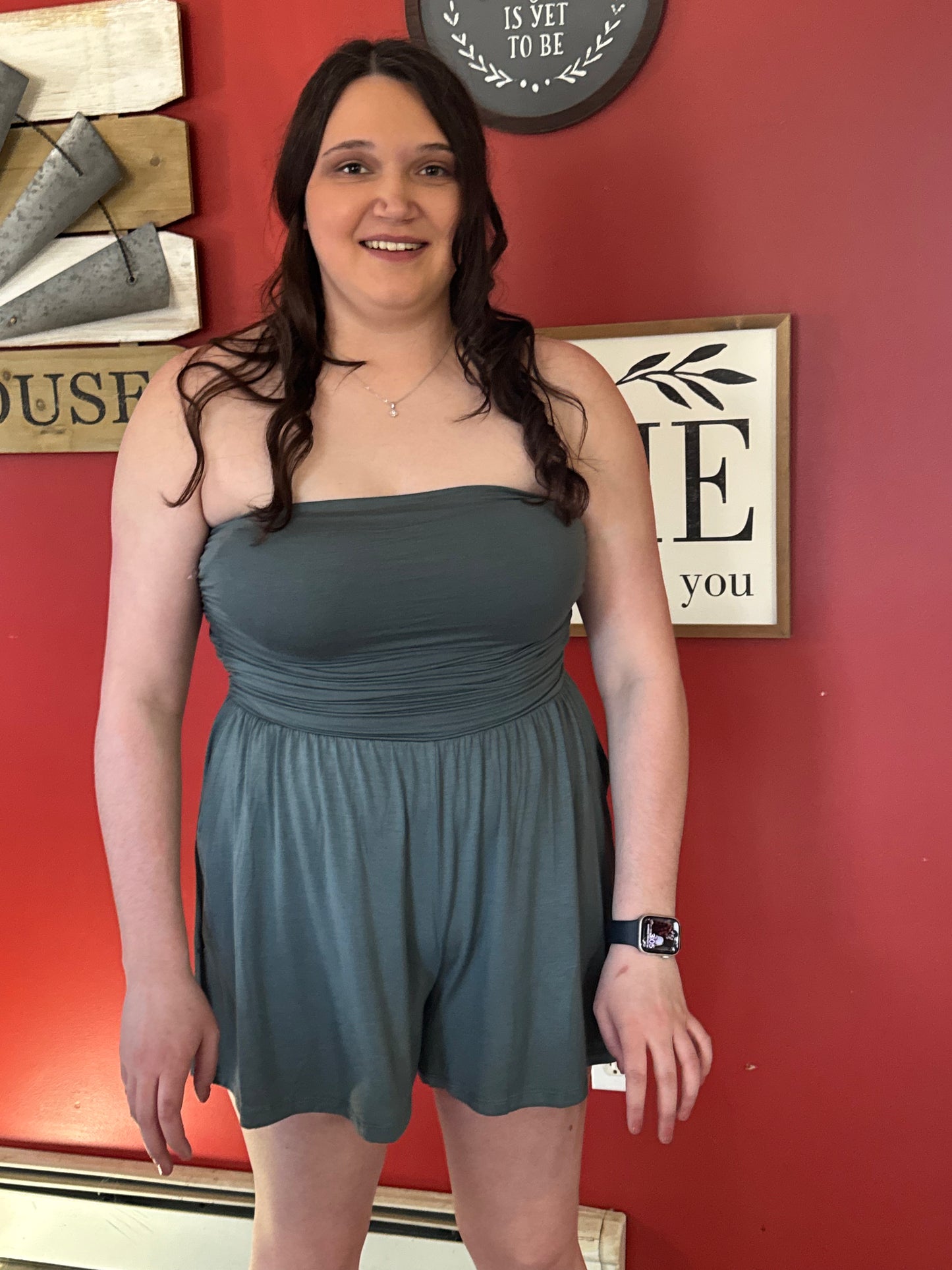 The Strapless Florida Romper