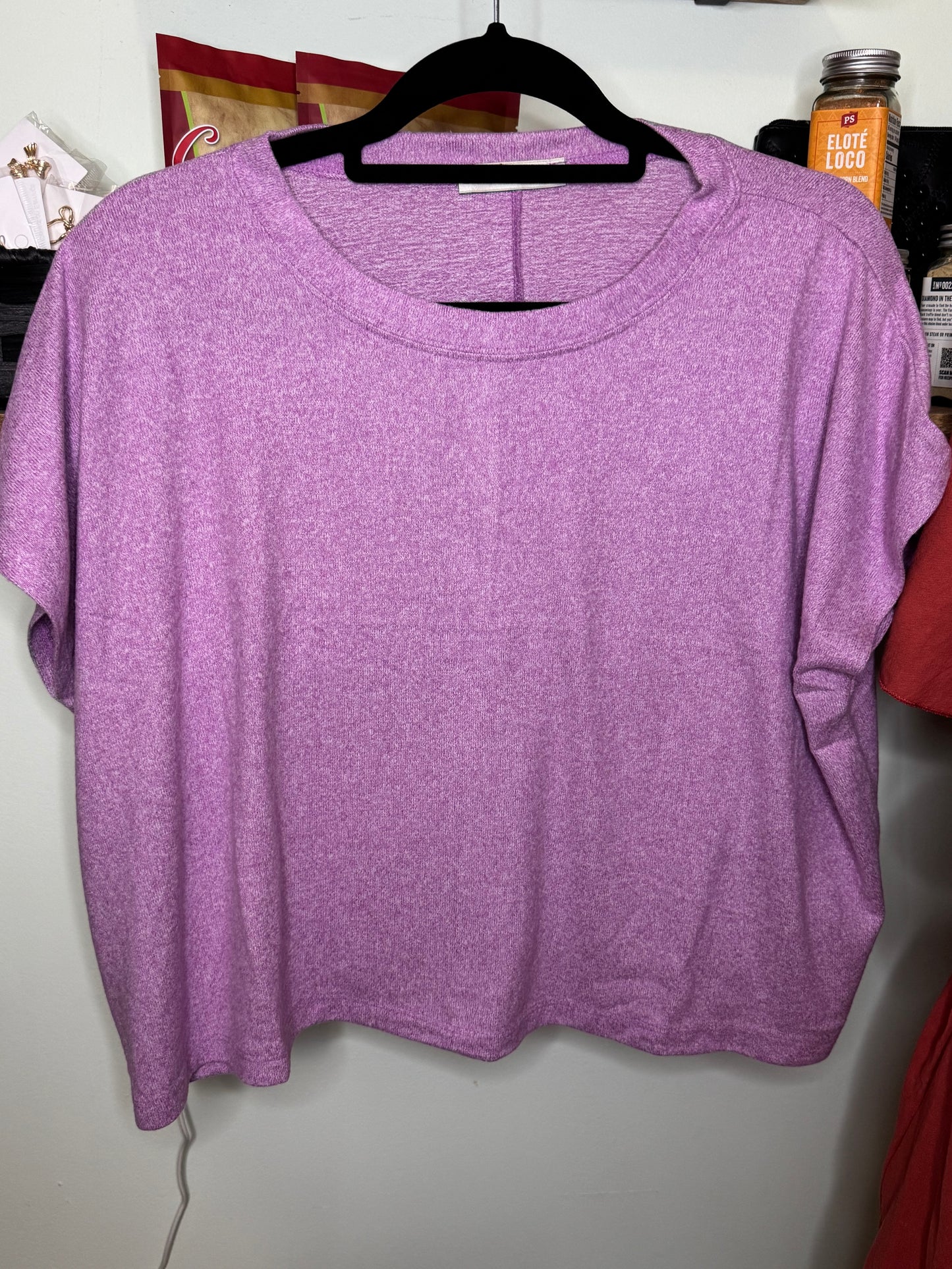 Soft Melange Cropped Top