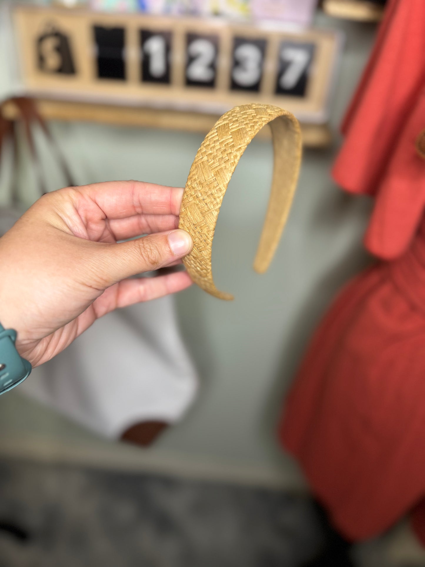 Woven Straw Summer Headband