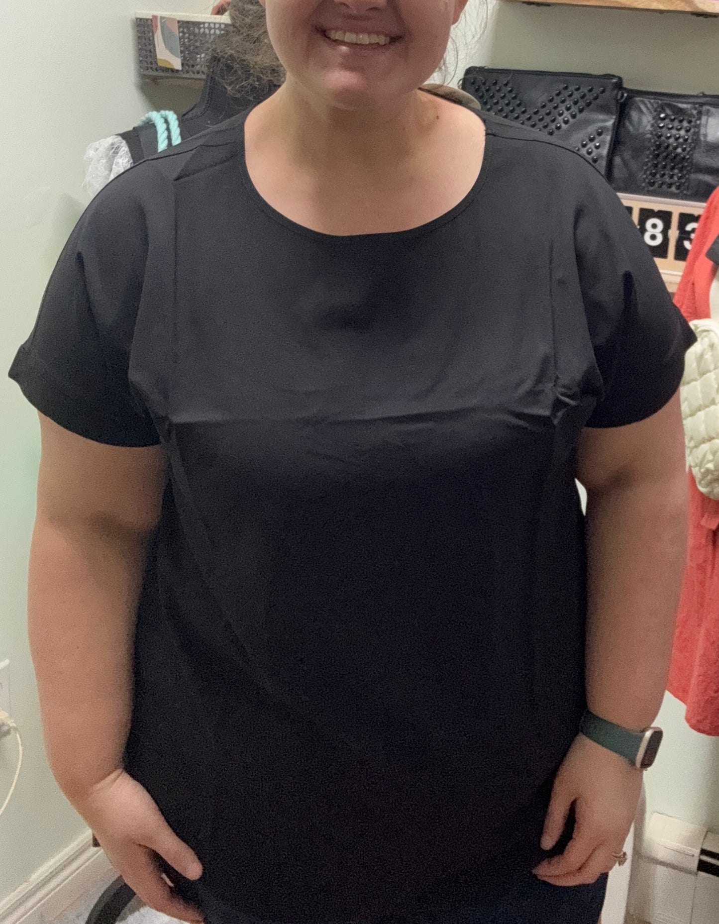 The Dobby Boat Neck Top