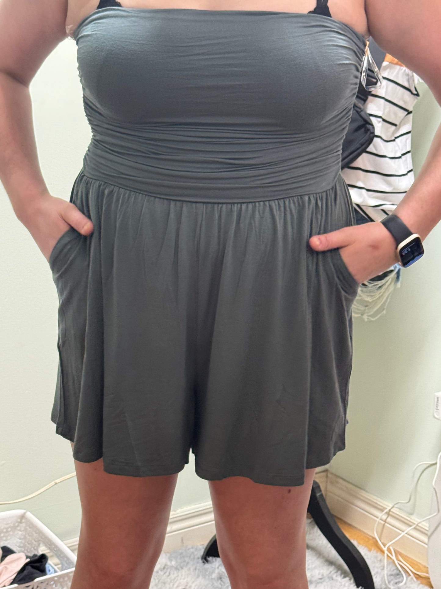 The Strapless Florida Romper