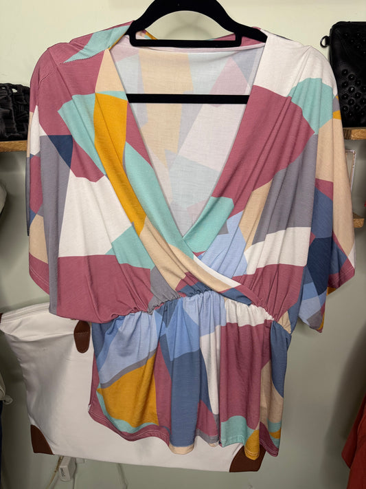 Colorful Wrap Tunic