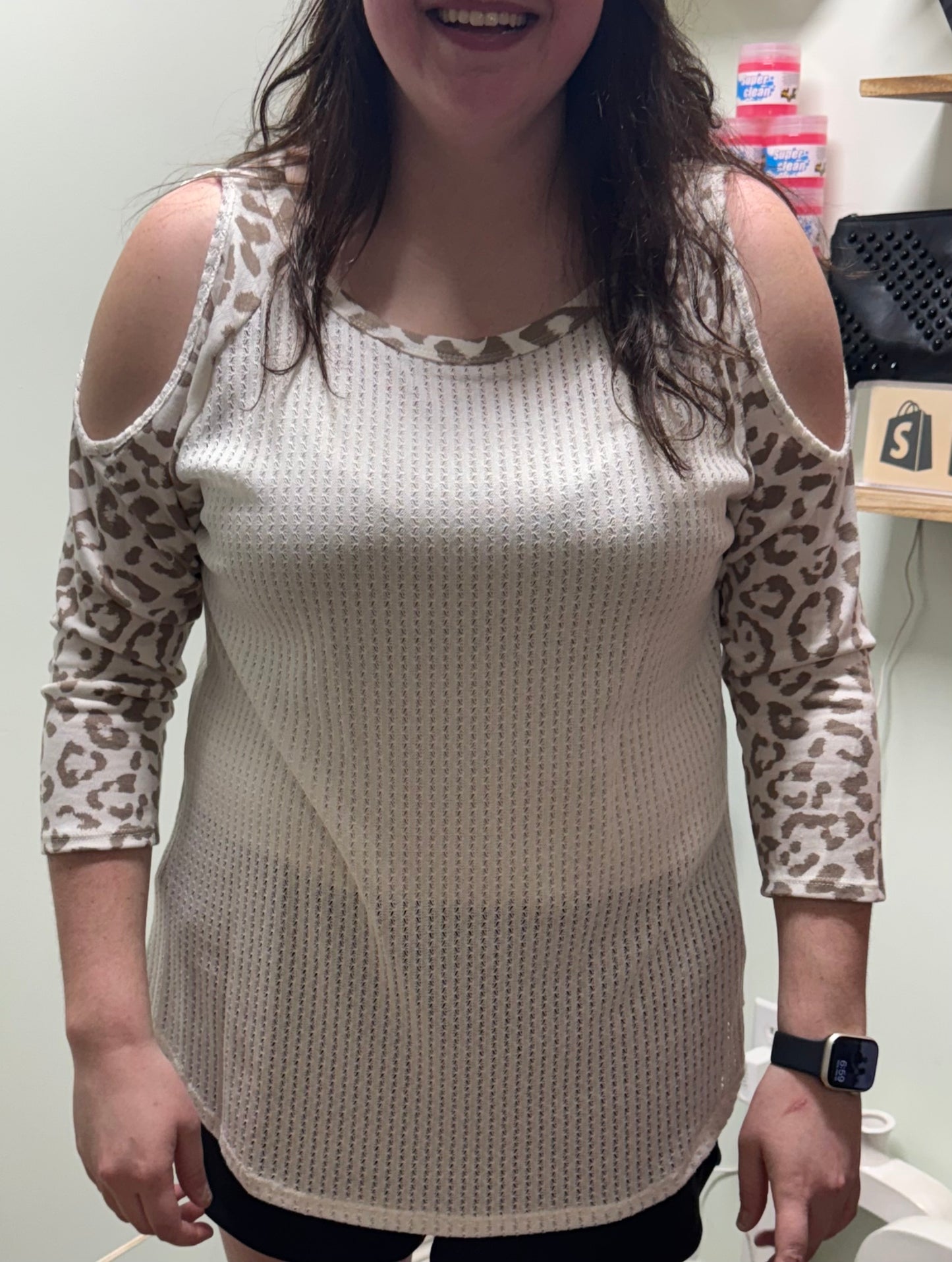 The Leopard Cold Shoulder