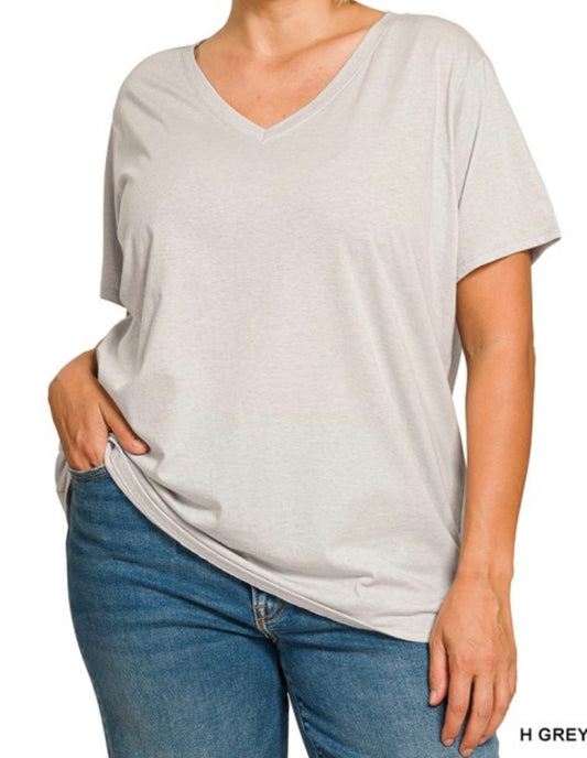 Boyfriend V Neck Tee