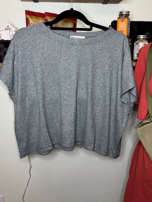 Soft Melange Cropped Top