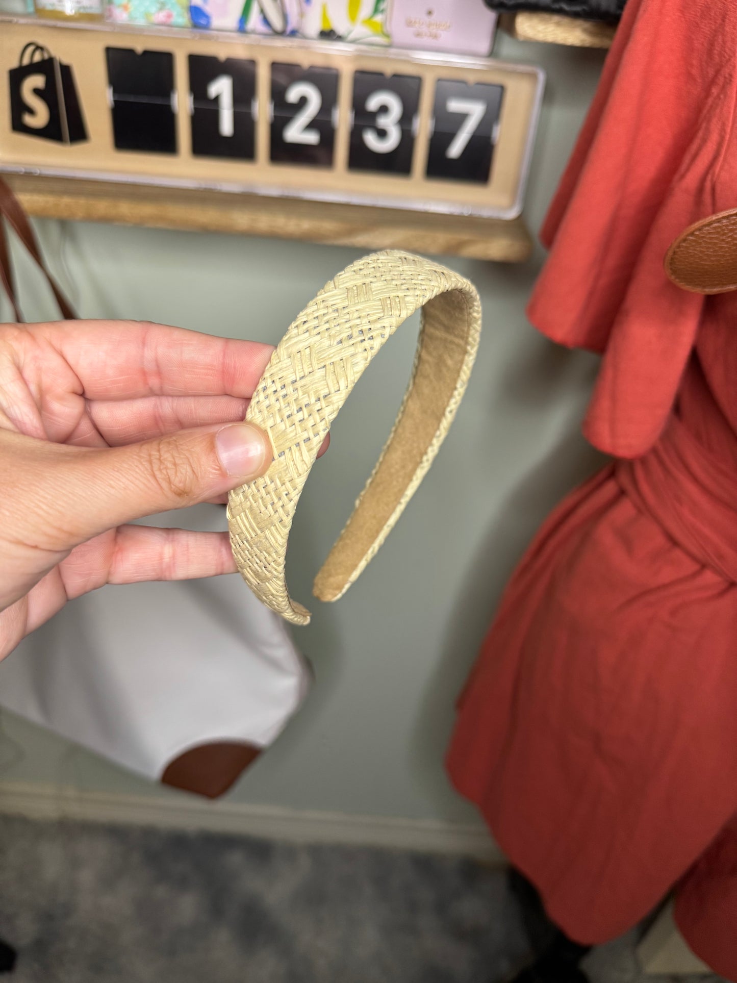 Woven Straw Summer Headband