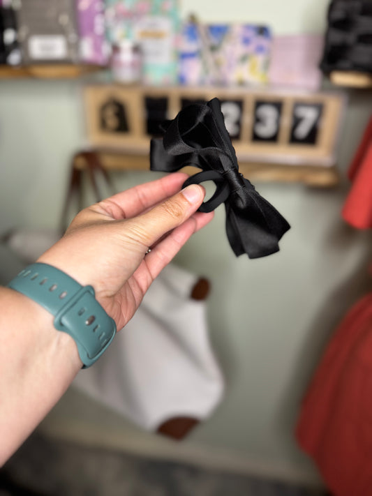 Sweet Silk Ribbon Bow Claw Clip